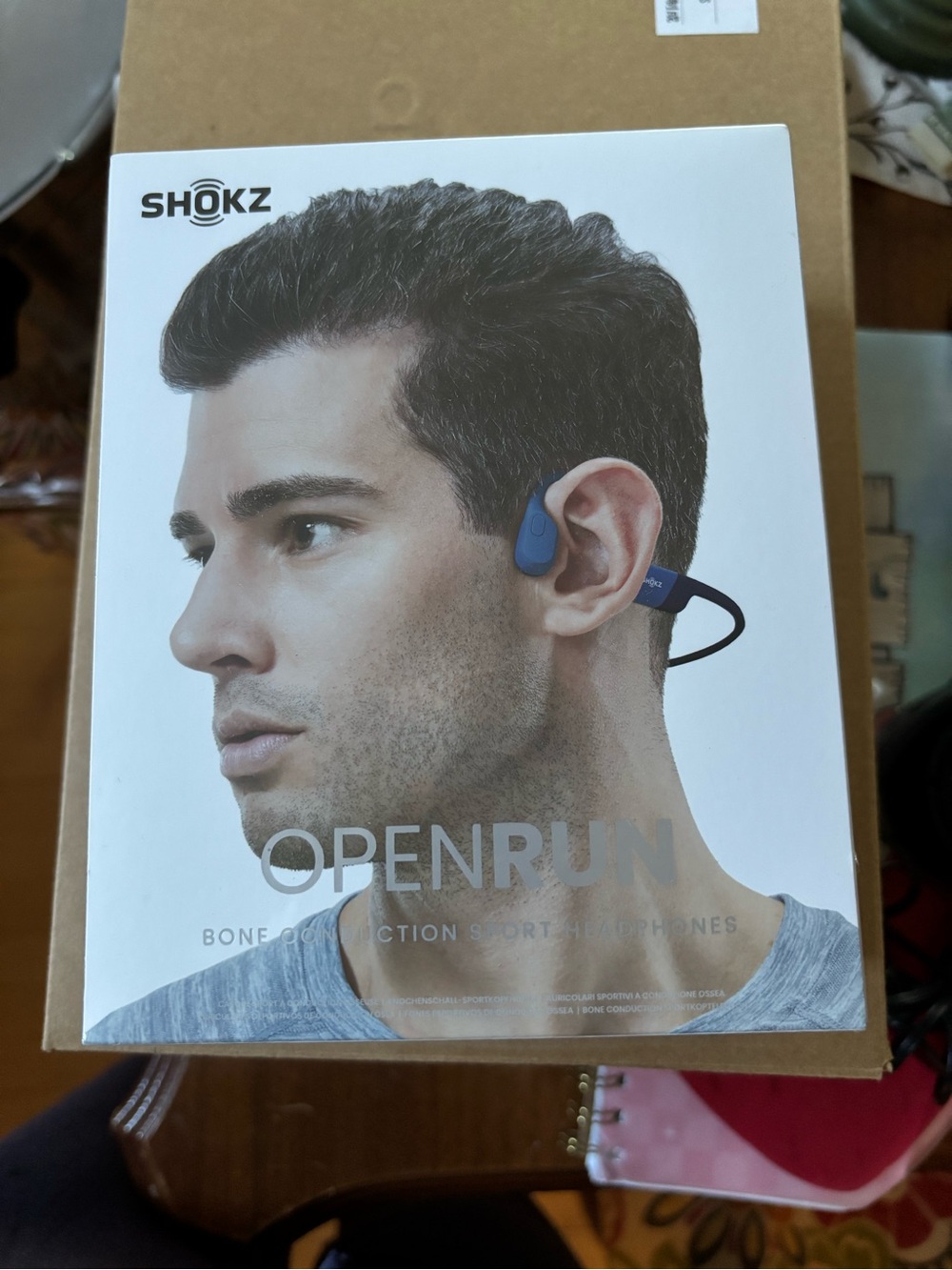 Shokz OpenRun Bone Conduction Headphones - Blue